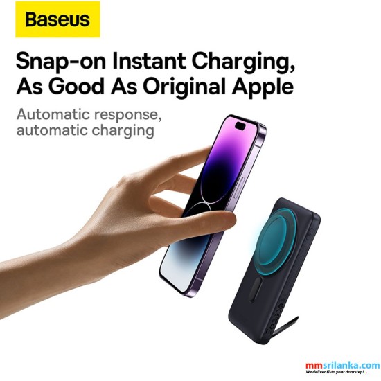 Baseus Magnetic Bracket 10000mAh 20W Wireless Fast Charge Power Bank Dark Blue